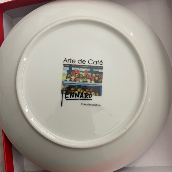 Arte de Café Ltd. Series Dessert Size Plates Artist Jennaro Gonzàlez Pacheco - Picture 6 of 14